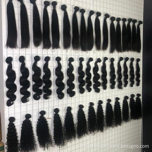 Wholesale Cuticle Aligned Straight Virgin Hair Bundles Vendor Body Wave Human Hair Extension With Lace Frontal Closure